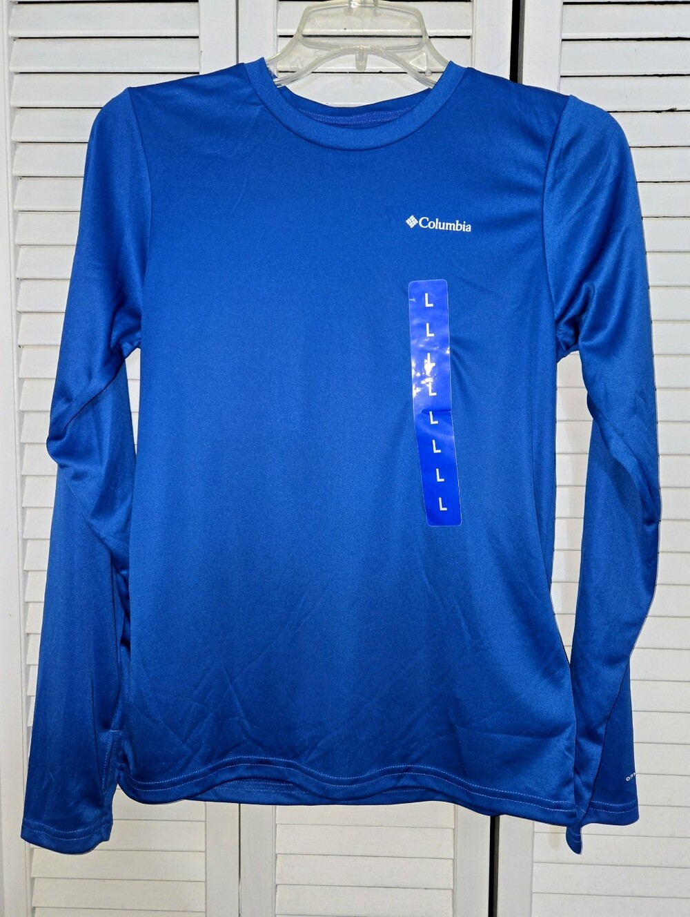 Columbia Youth L Omni-Shade Long Sleeve Performance Shirt NEW